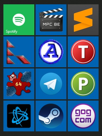 Win10 Start Menu