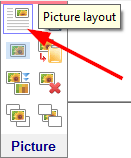 The 'Page layout' button