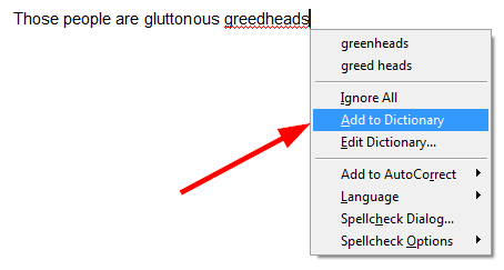Add to dictionary