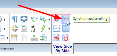 Synchronized scrolling