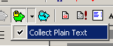 Collect plain text