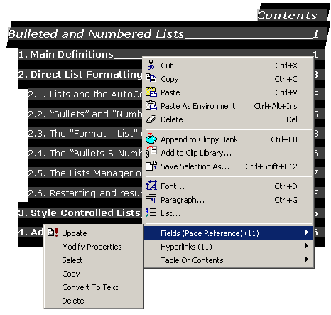 TOC field