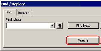 The 'More' button