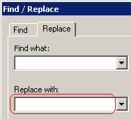 Replace with