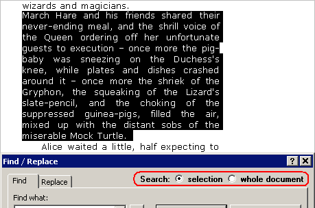 Search scope