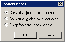 Convert notes
