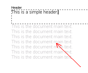 Grayed out document text