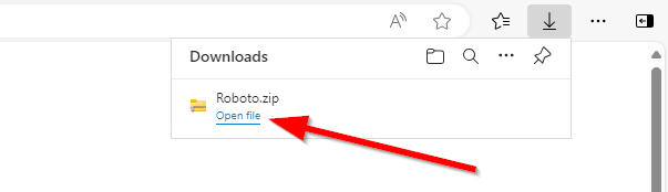 A ZIP archive with font files