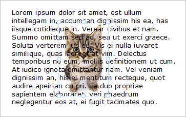 The 'Behind text' wrapping style