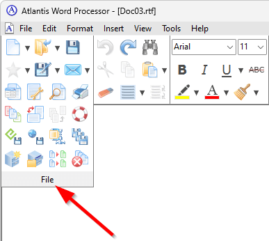 Toolbar names