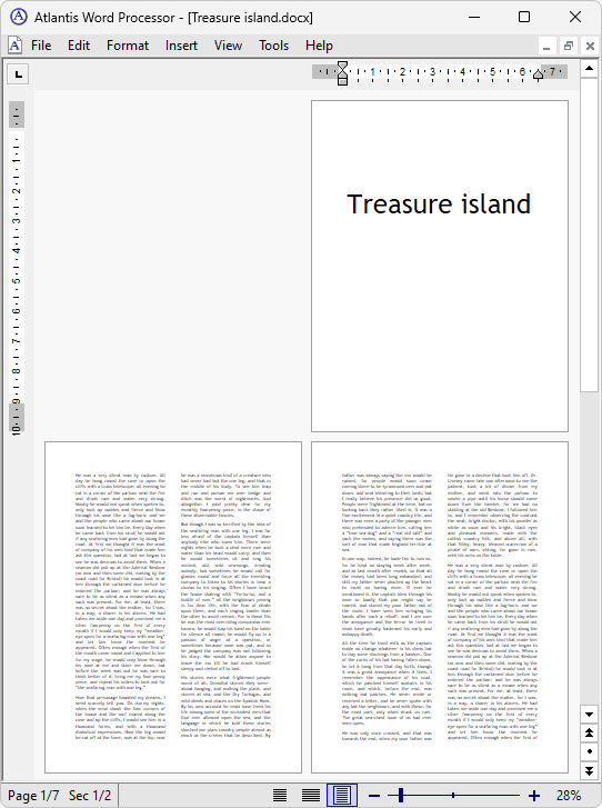 Title page under the 'Two pages' zoom