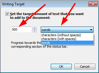 Specifying the writing target