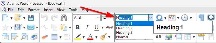 Autocomplete for the 'Style' box